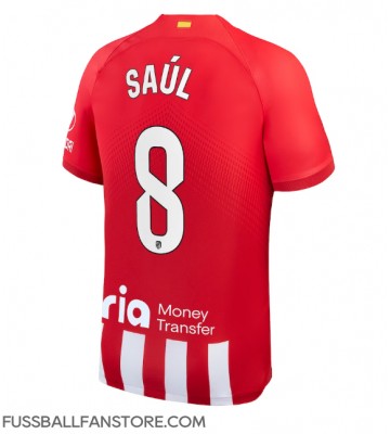 Atletico Madrid Saul Niguez #8 Replik Heimtrikot 2023-24 Kurzarm